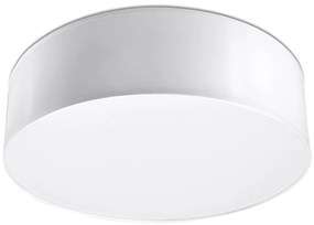 Stropné svietidlo Arena, 1x biele plastové tienidlo, (biely plast), (fi 35 cm)