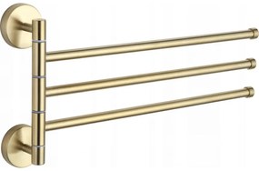 Mexen príslušenstvo, držiak na uteráky, otočný, zlatá matná, 7039243-50