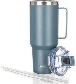 Banquet Termohrnček nehrdz. s uchom Twain 1200 ml, tmavosivá