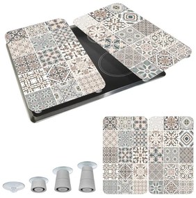 WENKO 53904100 - Kryt varnej dosky 30x52 cm pestrofarebný/sivý/priehľadný