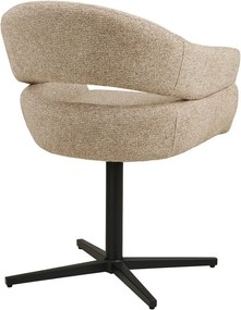 Béžové čalúnené jedálenské kreslo s podrúčkami Dover – House Nordic