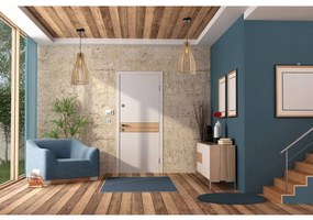 Závesné svietidlo Timber 4, 1x drevené tienidlo