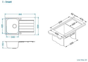 ALVEUS CZ LINE 20 MAX+ pop-up sifon