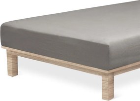 Napínacia plachta na posteľ jersey s elastanom antracitová 180 x 200 cm