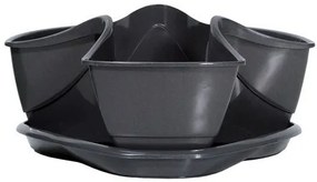 Kvetináč na bylinky COUBI HERBAL grafit 29,5cm