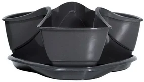 Kvetináč na bylinky COUBI HERBAL grafit 29,5cm