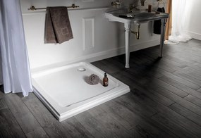 Gelco Gelco, DIONA sprchová vanička z liateho mramoru, štvorec 90 x 90 x 7,5 cm, GD009