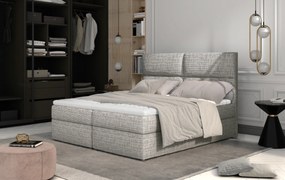 Kontinentálna posteľ 185 cm Alyce (svetlosivá Berlin 01) (s matracmi). Vlastná spoľahlivá doprava až k Vám domov. 1027464