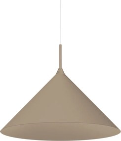 Závesné svietidlo Capital, 1x tmavobéžové kovové tienidlo, (fi 46cm), be