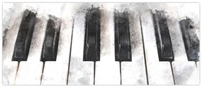 Obraz - Piano, aquarel (120x50 cm)