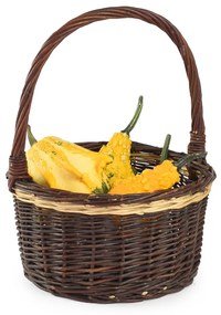 Darčekový kôš prútený okrúhly Placer VI.priemer 28 x v. 15(cm)poslední kus skladem