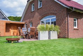 Kvetináč ELEMENTO, sklolaminát, šírka 88 cm, betón design