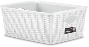 STEFANPLAST Úložný kôš Elegance M High, biely