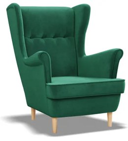 Kreslo VELO fľaškovo zelené