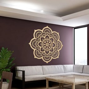 Drevená dekorácia na stenu mandala symbolika lotosový kvet I SENTOP PR0204