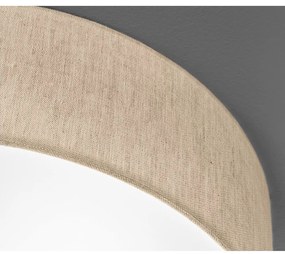 Béžové stropné svietidlo s textilným tienidlom ø 40 cm Thor – Fischer &amp; Honsel