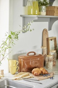 IB Laursen Žltý keramický hrnček s vrúbkami MYNTE LEMONADE