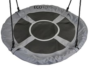 Záhradná hojdačka bocianie hniezdo 100 cm ECOTOYS sivá