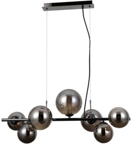 ITALUX PND-406007-7A-BCR - Luster na lanku CANELLO 7xG9/5W/230V čierna