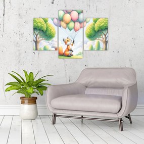Obraz – Šťastná líška (90x60 cm)