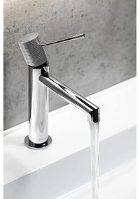 Stojančeková umývadlová batéria v lesklej striebornej farbe Solaris – Sapho