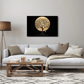 Obraz – Strom v zlatom splne I. (90x60 cm)