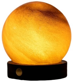 Tmavohnedá svetelná dekorácia na USB ø 8 cm Sand Storm – Gingko