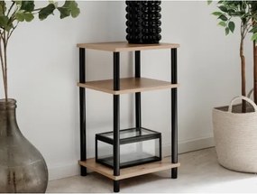 Úzky regál/odkladací stolík Theo, dub artisan%