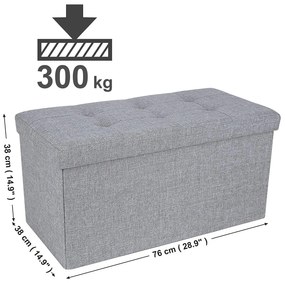 Taburet Deneto šedý