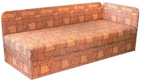 Jednolôžková posteľ (váľanda) 80 cm Eda 4/1 (so sendvičovým matracom) (P). Vlastná spoľahlivá doprava až k Vám domov. 774110