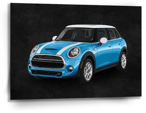 Sablio Obraz Mini sedan Čierne pozadie - 90x60 cm