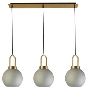 Searchlight 36632-3AC - Luster na lanku SNOWDROP 3xE27/60W/230V mosadz