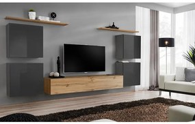 Obývacia stena Switch IV Grafit/Wotan