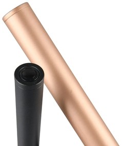 LED stolová lampa v čierno-zlatej farbe s kovovým tienidlom (výška 53 cm) Fiato – Trio