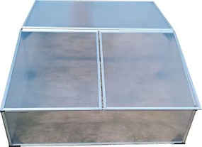 Dvojité parenisko BestBerg BBGH-120CF / 100 x 120 x 40 cm / strieborná