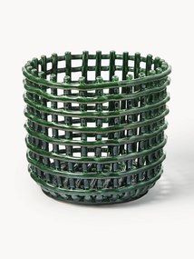 Ručne vyrobený keramický úložný kôš Nalan, V 21 cm