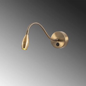 LED nástenné svietidlo v zlatej farbe Reading – Opviq lights