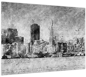 Obraz - Coffee art city (70x50 cm)