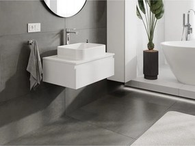 Mexen Orio, kúpeľňová skrinka 70 cm s hornou časťou, 1 zásuvka, biela matná, 91A10-07023-1-BFC01