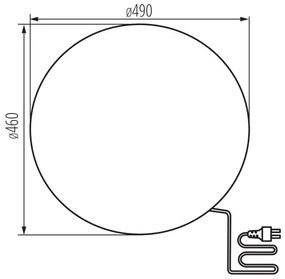 Kanlux 36592 - Vonkajšia lampa STONO 1xE27/25W/230V pr. 49 cm IP65