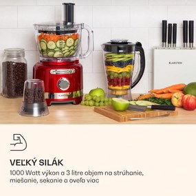 Klarstein Luca, multifunkčný mixér, 1000 W, 3 l, bezstupňové nastavenie rýchlosti, 6 režimov