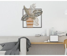 Kovová nástenná dekorácia 54x63 cm Vaso – Mauro Ferretti