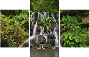 Obraz vodopádov v tropickom lese (90x60 cm)
