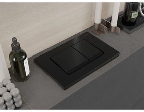 Mexen Fenix Air 10 XS, pneumatické dvojité tlačidlo na splachovanie, čierna matná, 6A1003