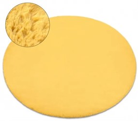 Guľatý koberec BUNNY žltý