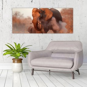 Obraz - Veľký slon africký (120x50 cm)