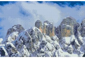 Gario Diamantové maľovanie Monte Civetta, Dolomity Rozmery: 60 x 40 cm, Rámovanie: Iba zrolované plátno, Diamanty: Štvorcové
