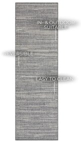 Sivý vonkajší koberec behúň 350x80 cm Gemini - Elle Decoration