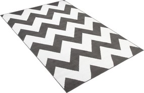 TA Koberec C437A TMAVO SIVÁ/BIELA BALI PP Rozmer: 180x250 cm