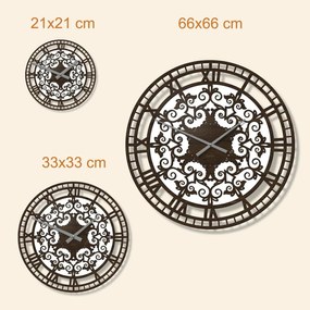 DUBLEZ | Drevené nástenné hodiny - Ornamenty